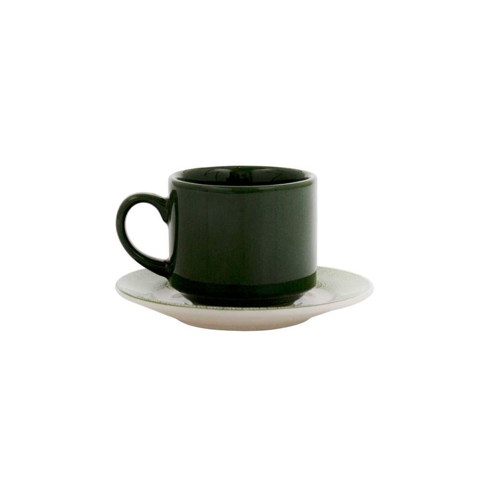 Xicara De Chá Com Pires Donna Poppis Biona 180Ml - Verde