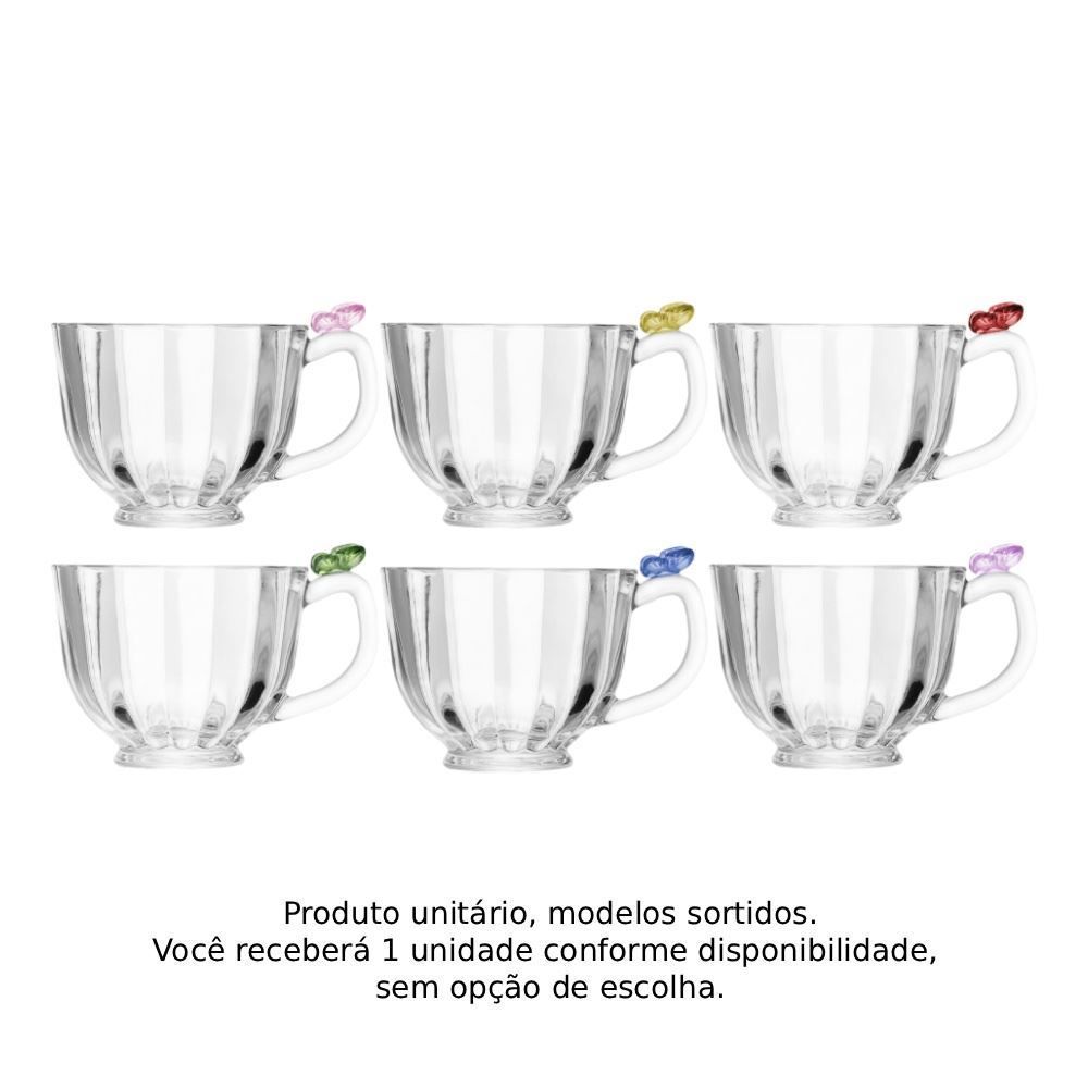 Xícara de Chá Fairy Butterfly 200Ml Lyor - Sortido