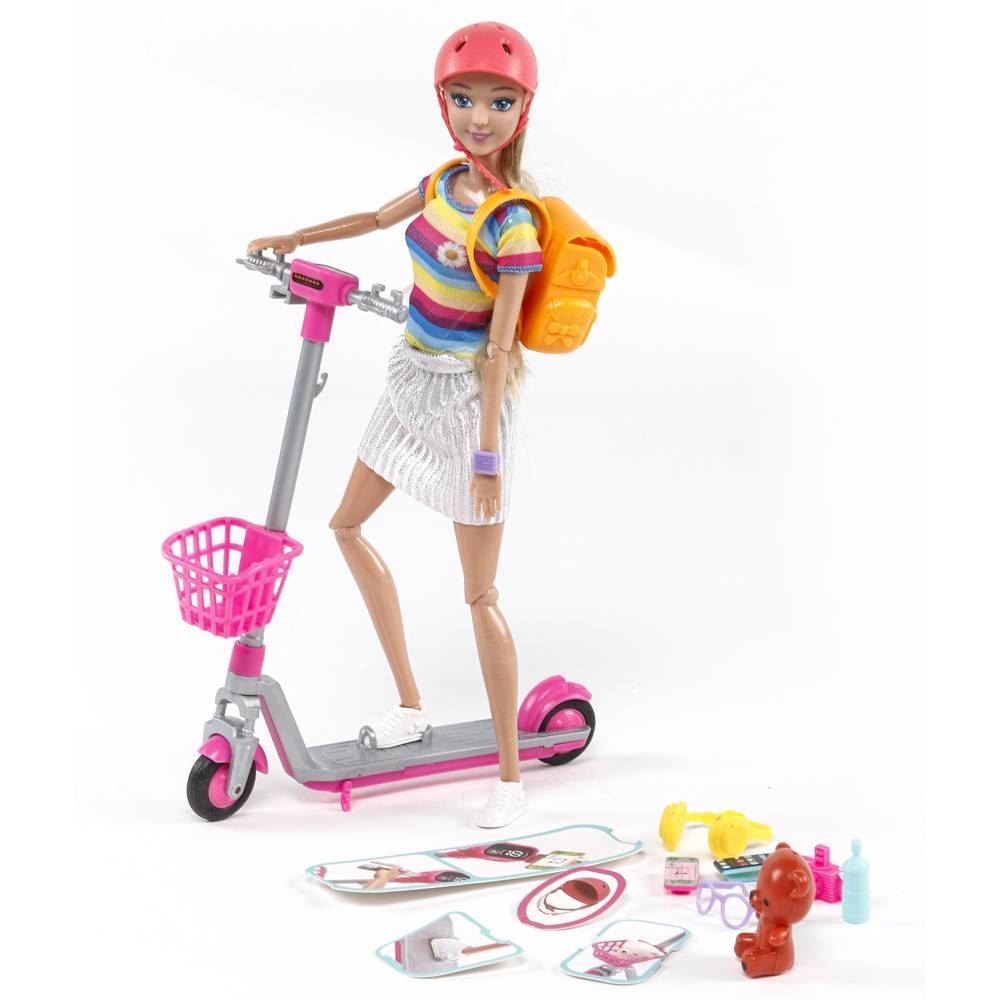 Boneca Helena Com Patinete E Acessórios Havan Toys - HBR0662