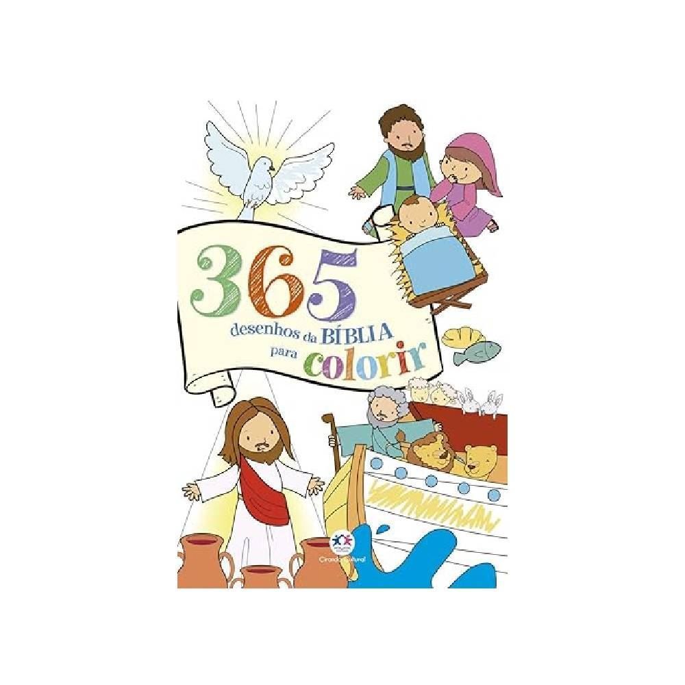 Livro 365 Desenhos Da Bíblia Para Colorir Ciranda Cultural - 9786555001990