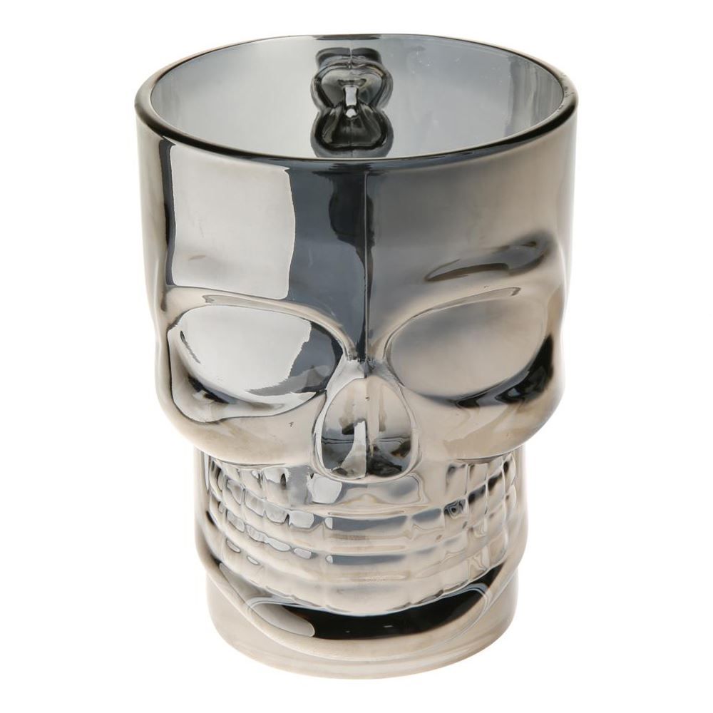 Caneca Caveira 515Ml - Cinza