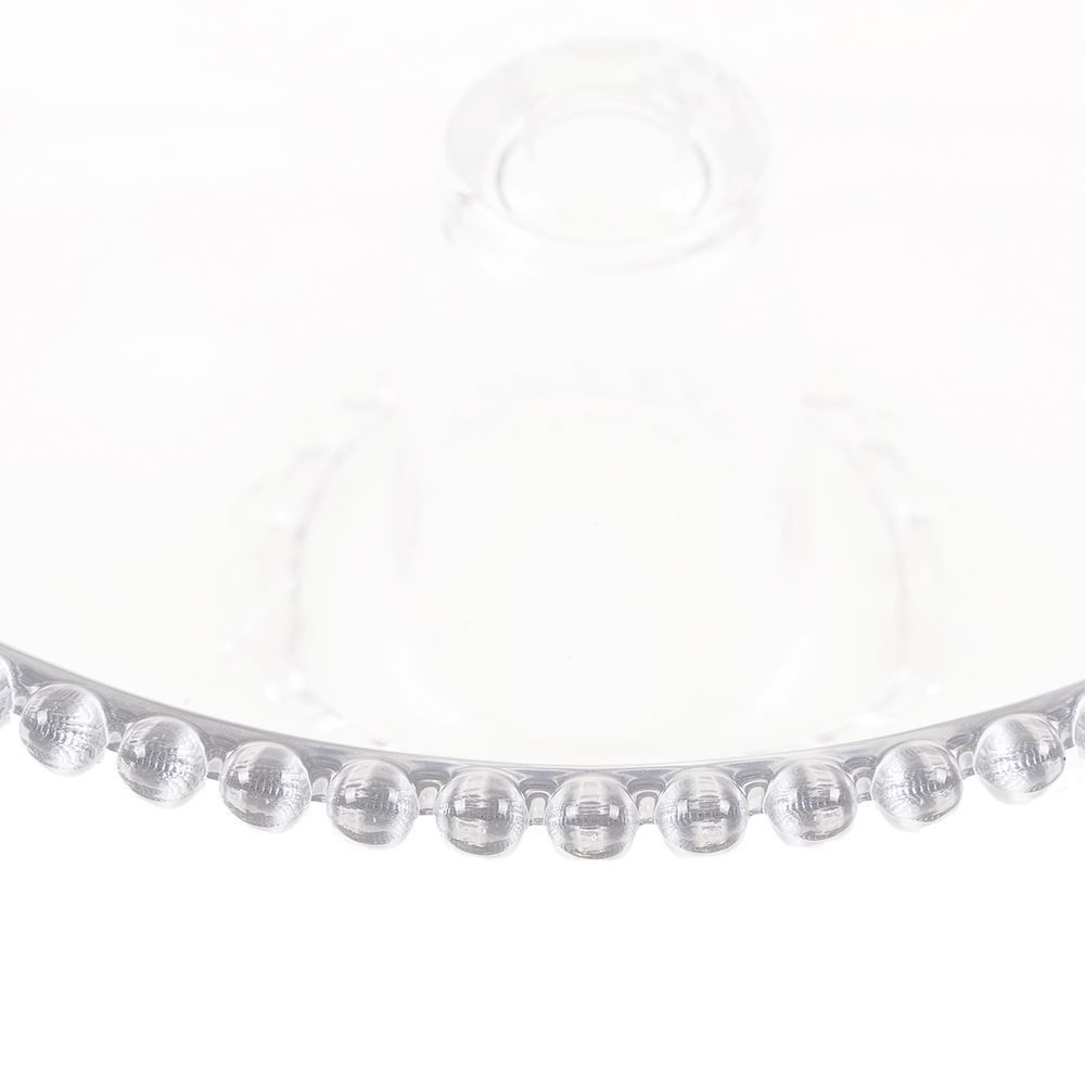 Prato Bolo C/ Pe Pearl 20X9cm - Cristal