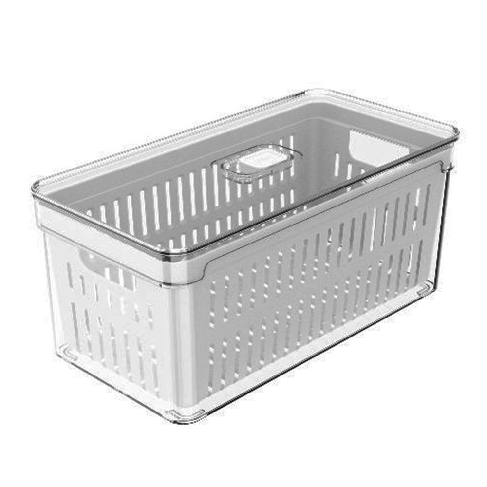 Organizador C/ Cesto Clear Fresh 5L - Branco