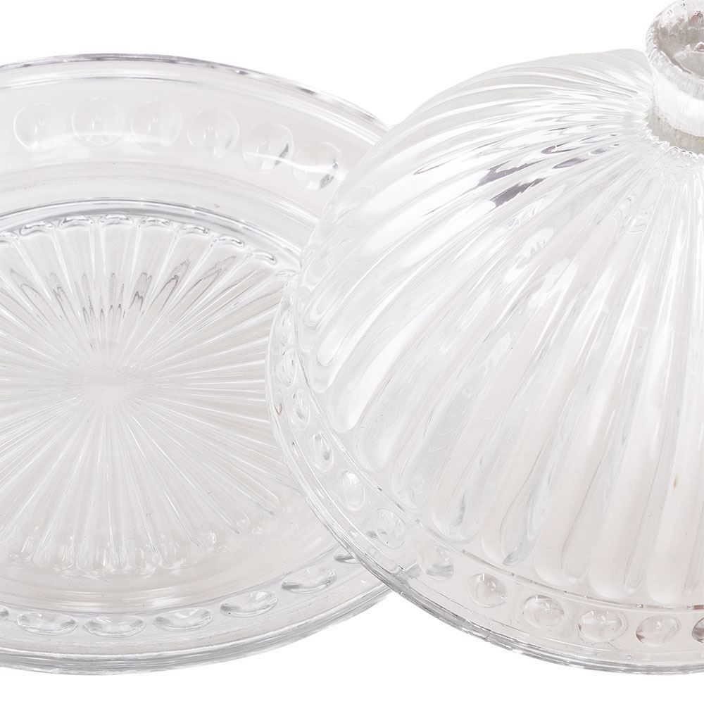 Queijeira Cristal C/ Tampa Empire 20Cm - Cristal