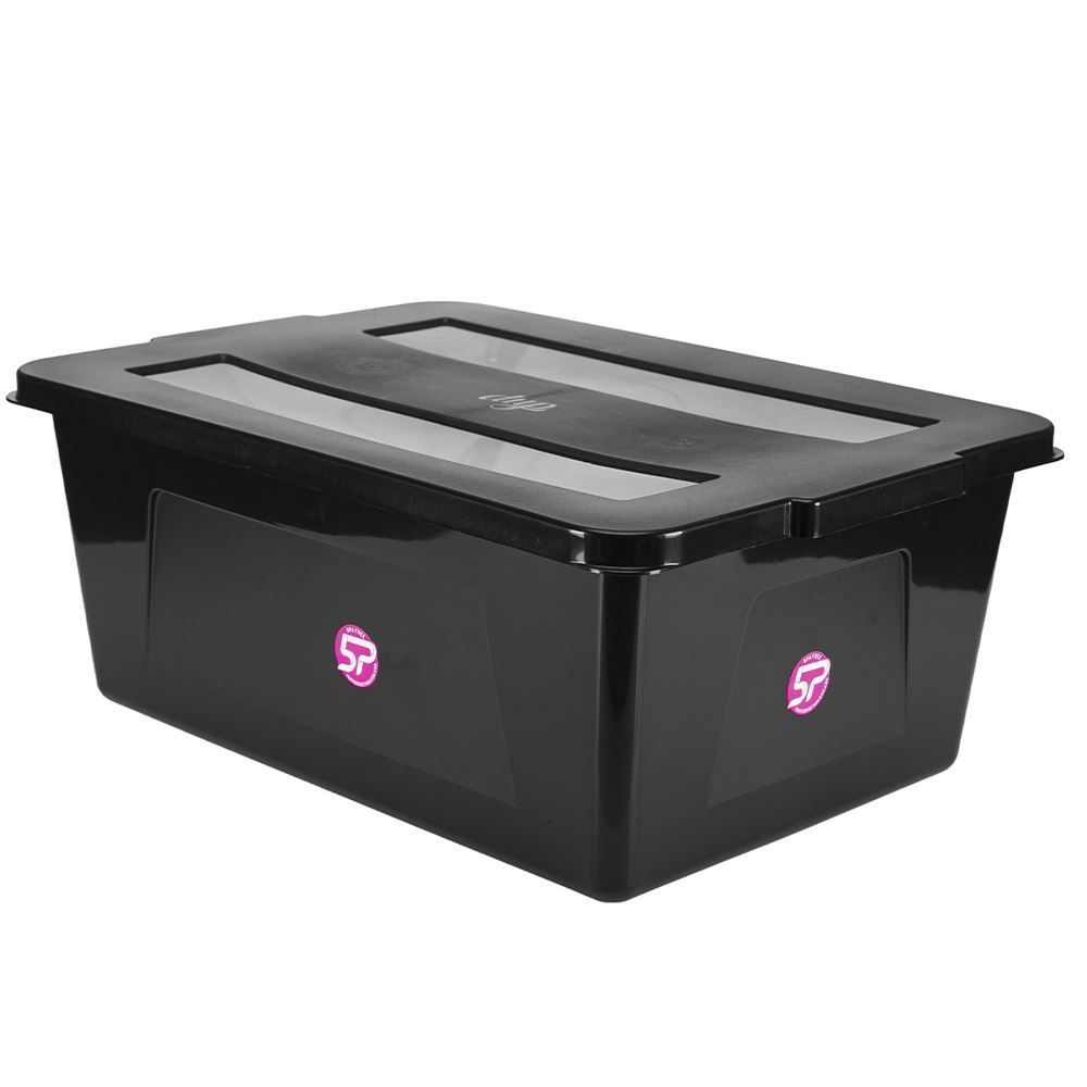 Caixa Organizadora C/ Tampa 30L - Preto