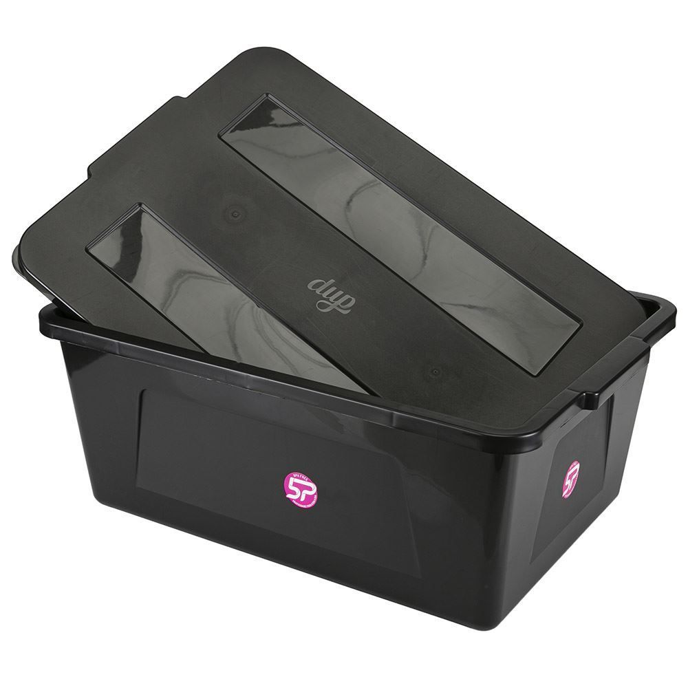 Caixa Organizadora C/ Tampa 20L - Preto