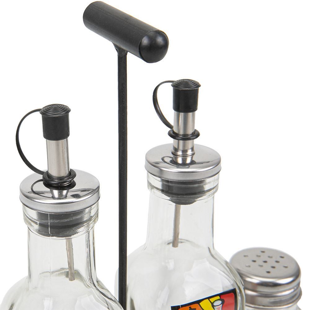 Galheteiros C/ Suporte 4Pc - Vidro