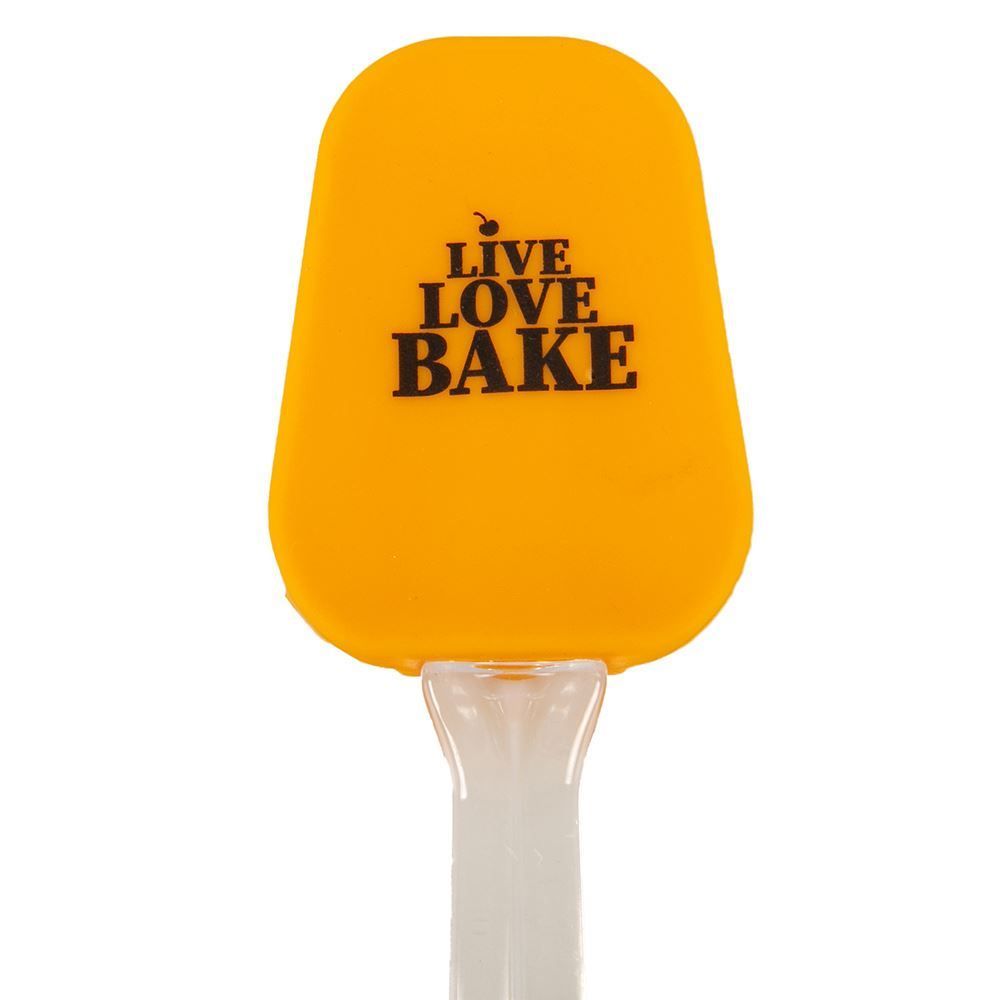 Espatula Silicone Laranja 25Cm - Live Love Bake