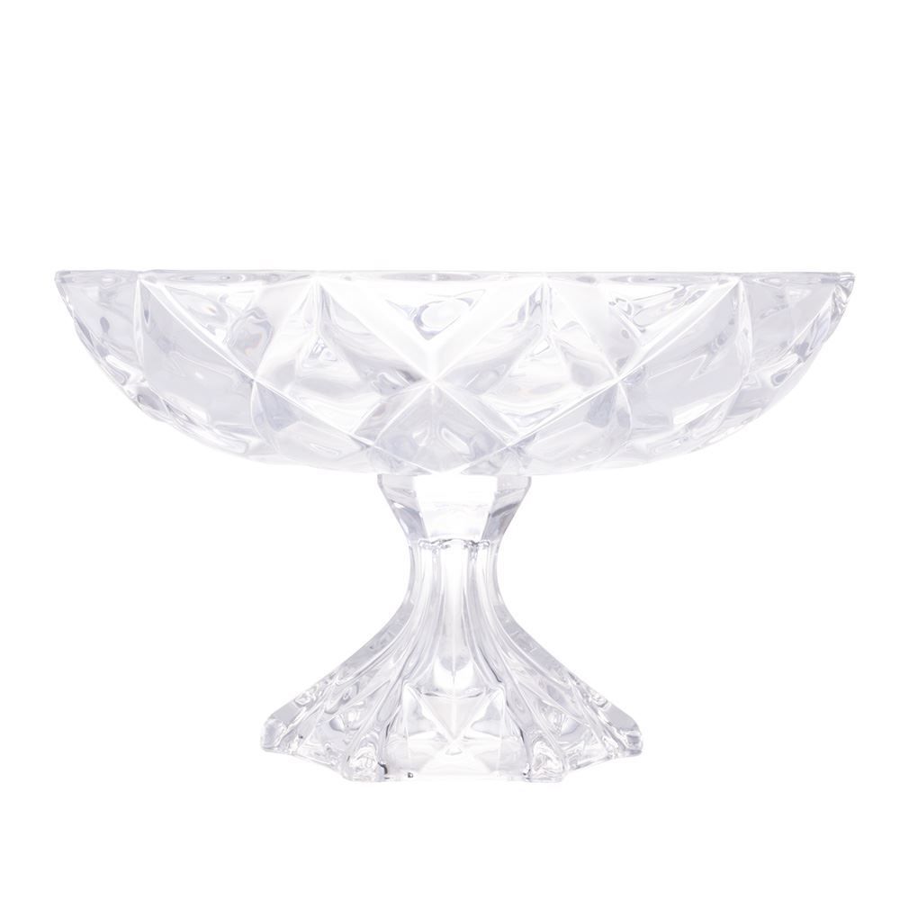 Centro Mesa C/ Pe Deli 32,5X19,5Cm - Cristal