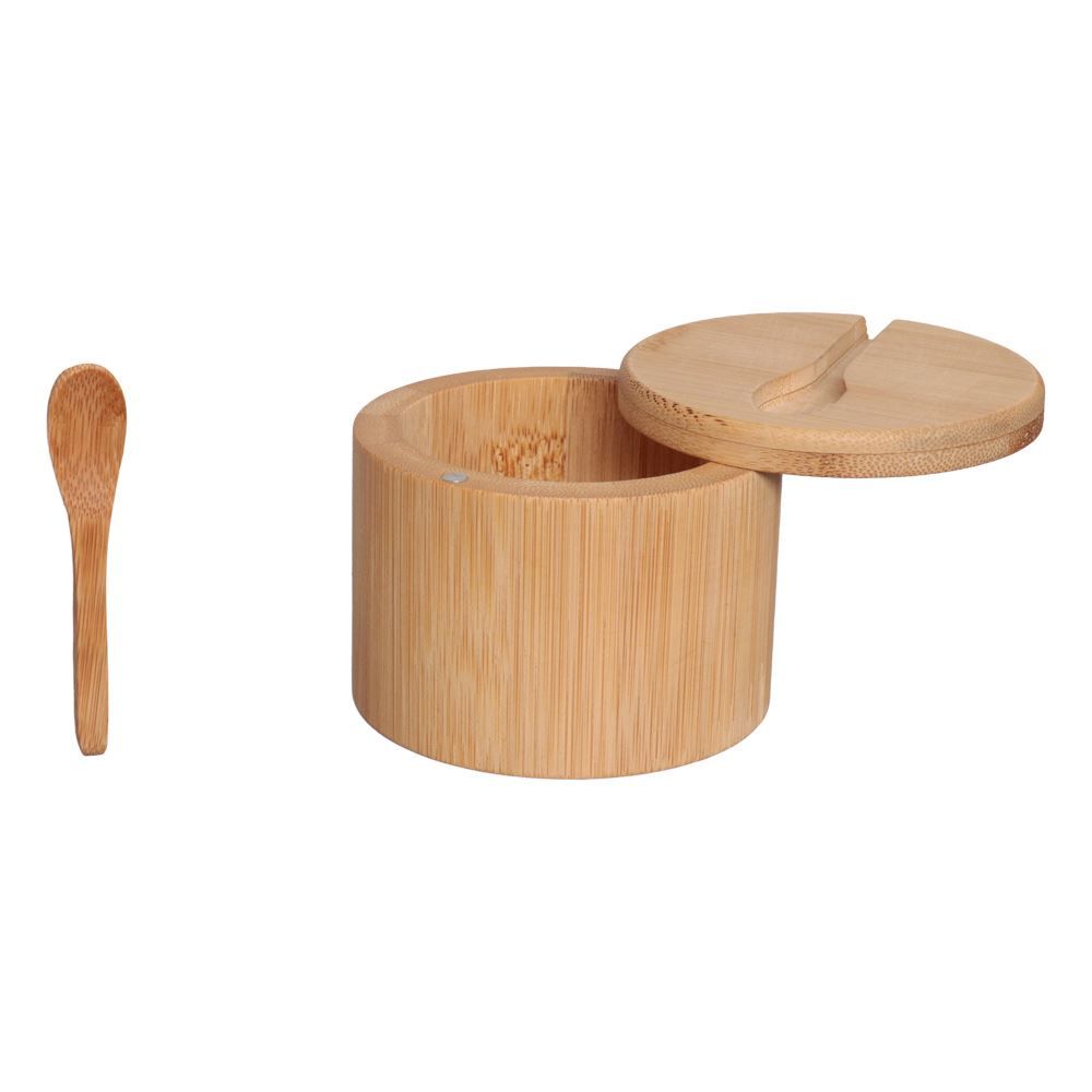 Açucareiro De Bambu Com Colher 210Ml - Hauskraft