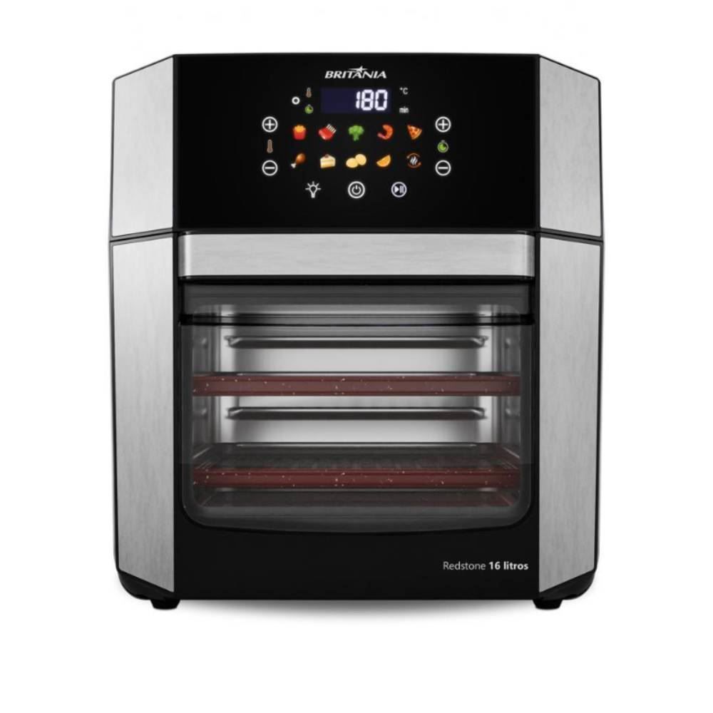 Fritadeira Air Fryer Oven Britânia 16 Litros 4 em 1 Porta Removível BAF16A