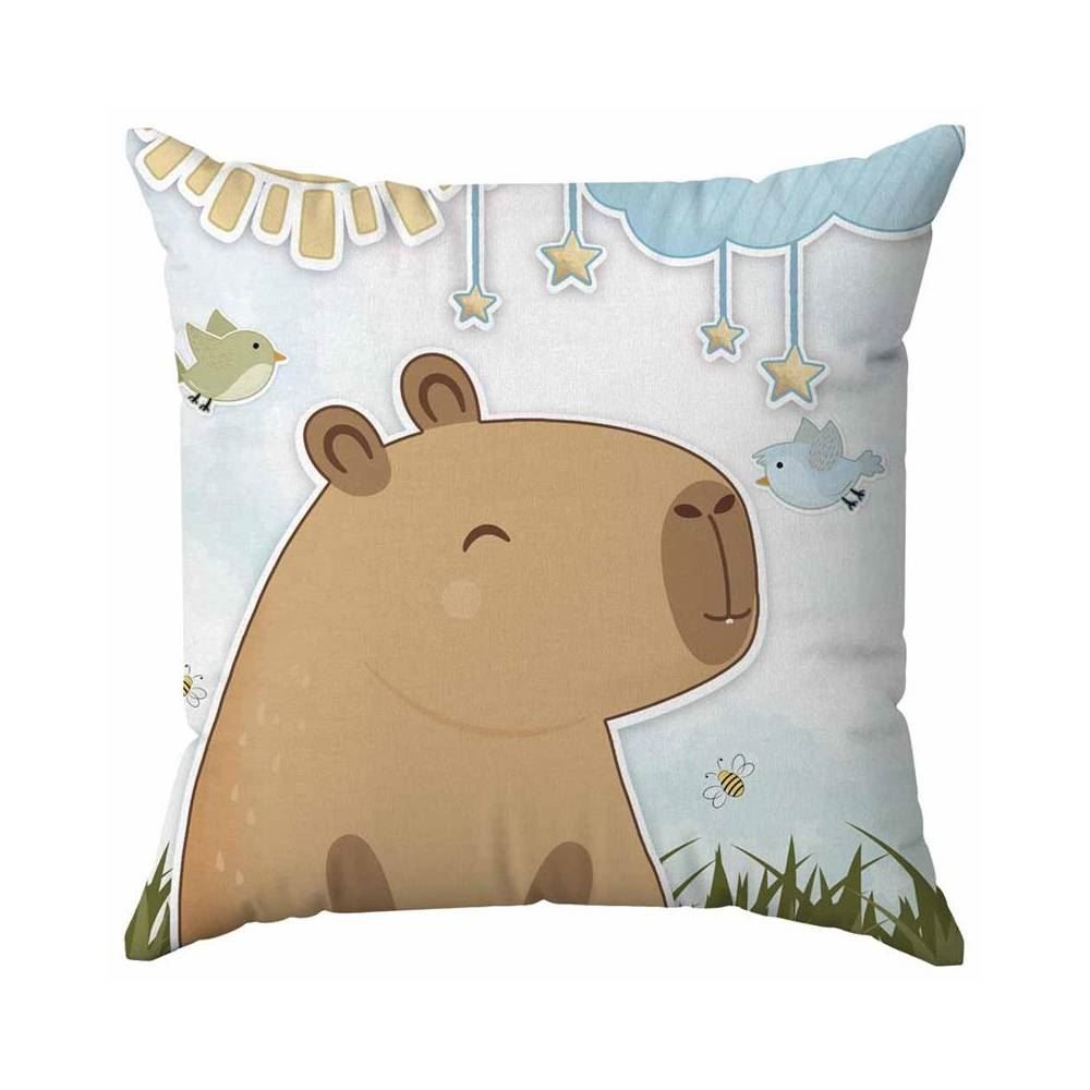 Almofada Clube Do Abraço 45X45cm Havan Kids - Capivara