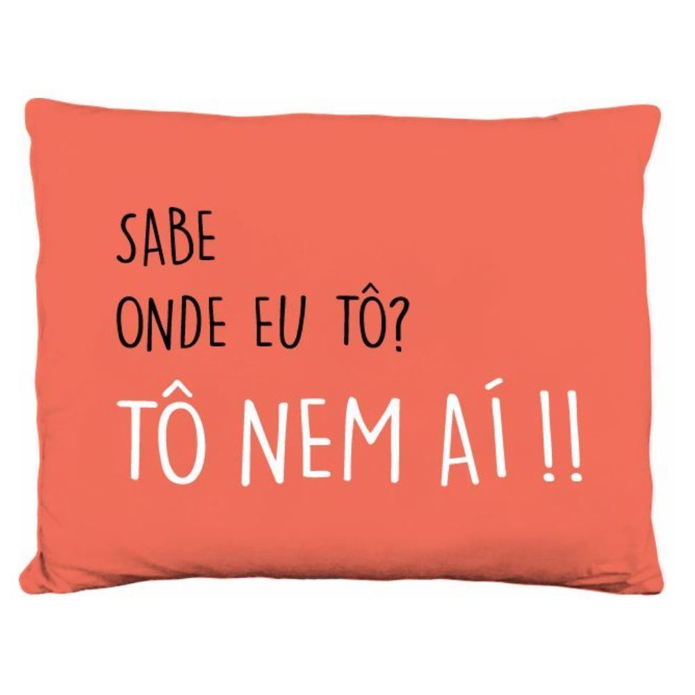 Almofada Decorativa 100% Poliéster Funny Colors Havan Casa - Laranja Nem Ai