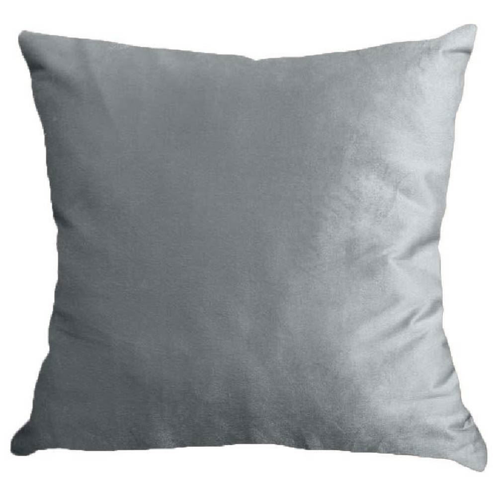 Almofada Decorativa 50X50cm Veludo Italiano Liso Havan Casa - Cinza