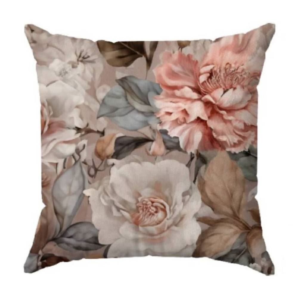 Almofada Decorativa Com Estampa 45X45 Cm Havan Casa - Floral Dupla Face