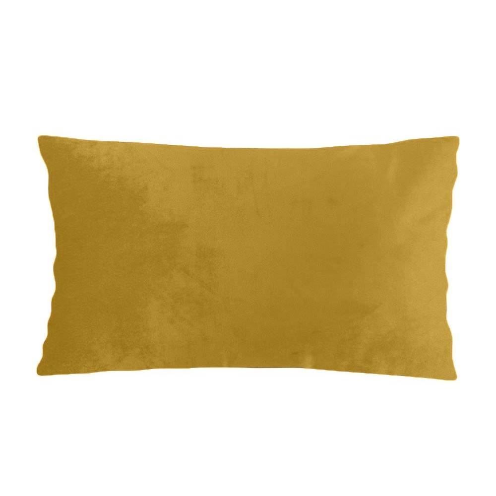 Almofada Para Sofá 30X50 Cm Veludo Italiano Havan Casa - Âmbar