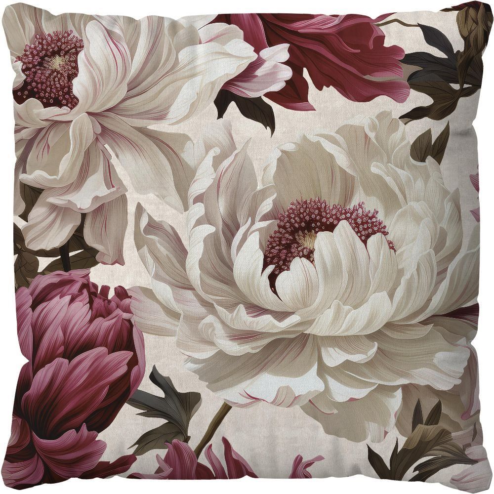 Almofada Veludo 48X48cm Estampada Havan Casa - BEGONIA FUCSIA PROMO