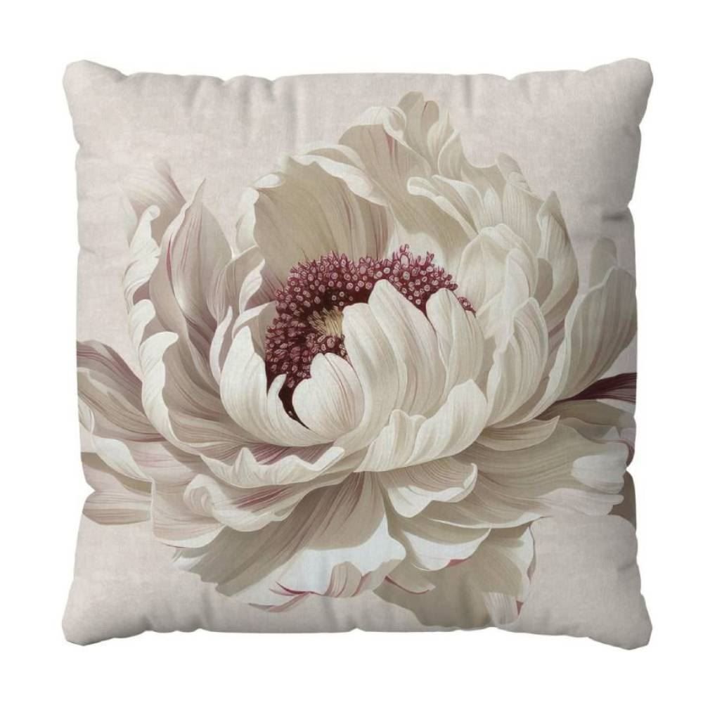 Almofada Veludo 48X48cm Estampada Havan Casa - Begônia Off