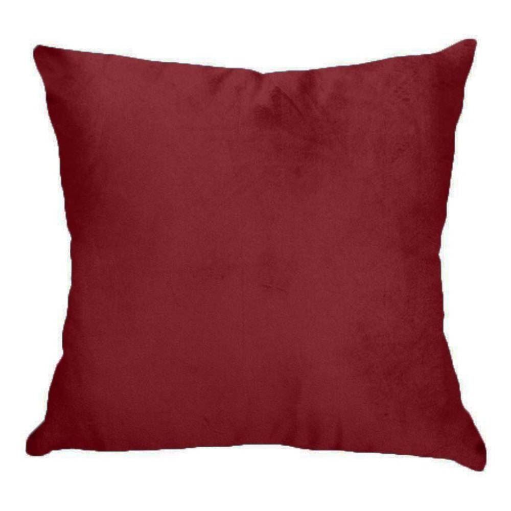 Almofada Veludo 48X48cm Liso Havan Casa - Bordô