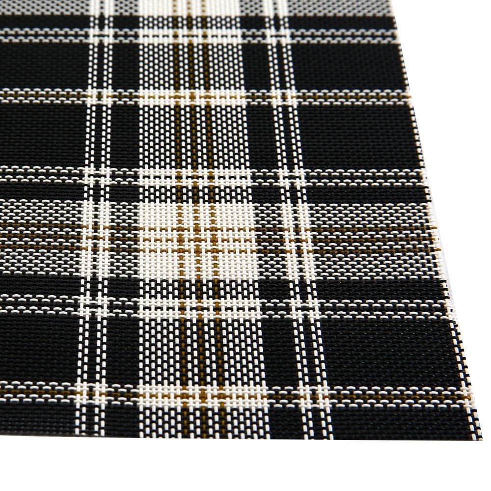 Americano Avulso 2 Cabos Tramado Havan Casa 1 Pç  - Xadrez Preto