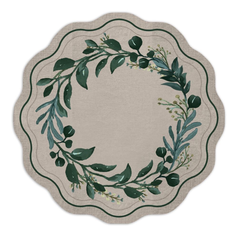 Fundo De Prato Viena 40 Cm Havan Casa - Ervas Verdes