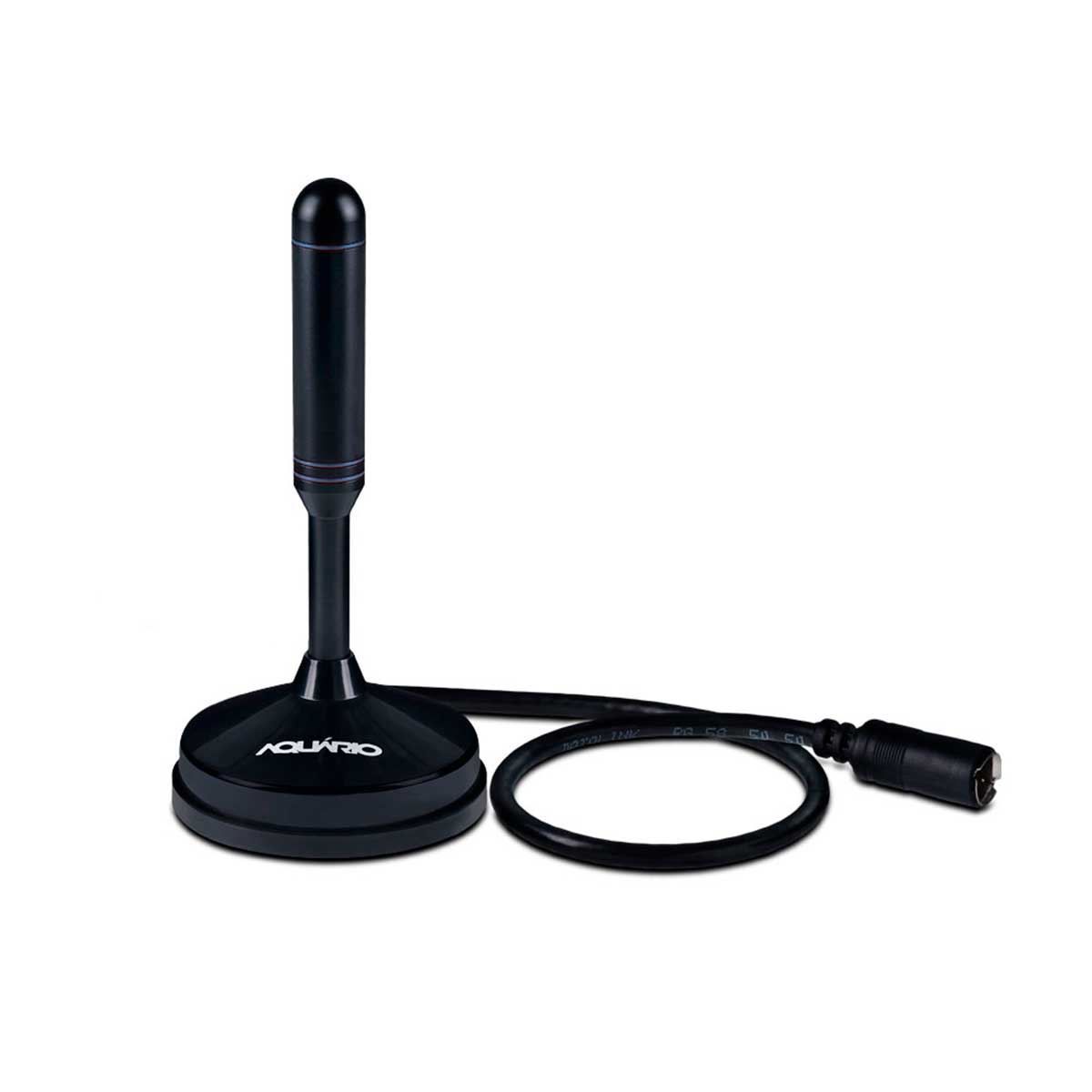 Antena Digital Dtv-100 Aquario Cabo 2,5M Hdtv Preto - Preto