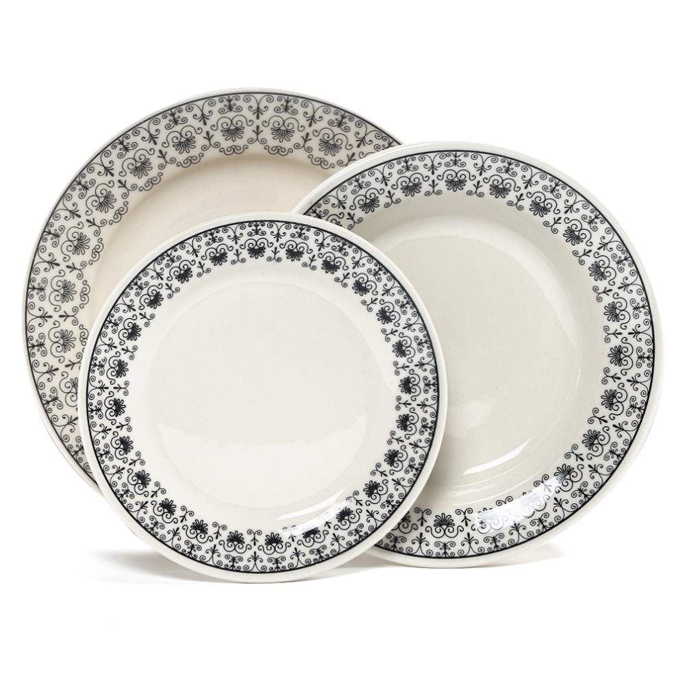 Aparelho De Jantar Donna Renda 12 Peças - Cerâmica