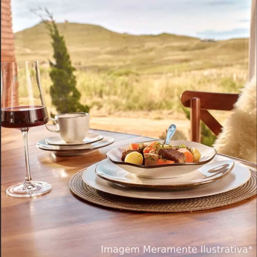 Aparelho De Jantar Ryo Maresia Oxford 20 Pçs - Porcelana