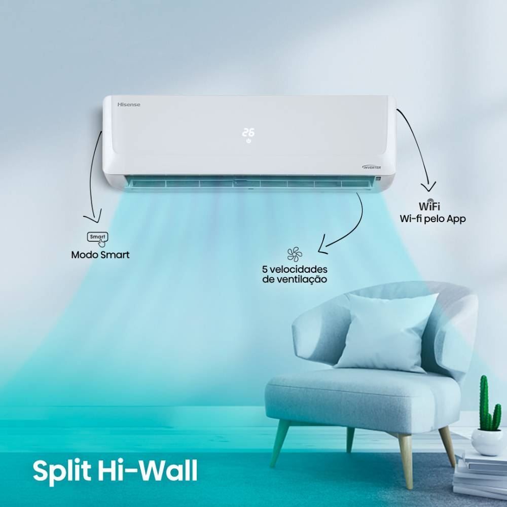 Ar Condicionado Hisense 12000 Btus Frio Inverter As12tw2rld00 - 220V