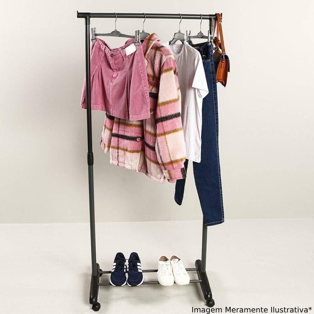 Arara Regulável Com Sapateira Standard Arthi - Preto