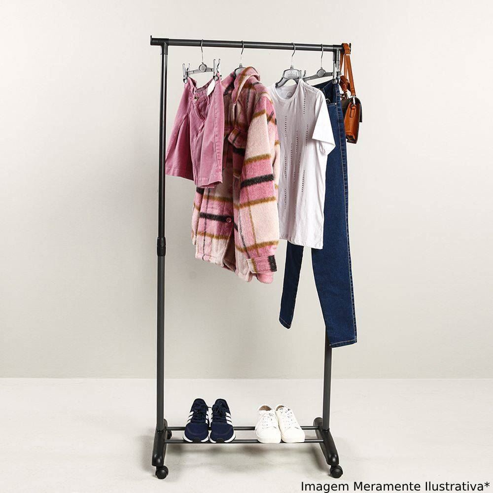 Arara Regulável Com Sapateira Standard Arthi - Preto