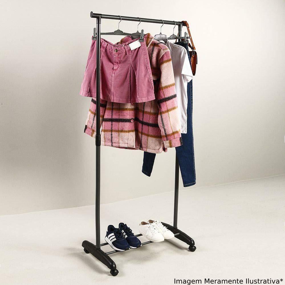 Arara Regulável Com Sapateira Standard Arthi - Preto