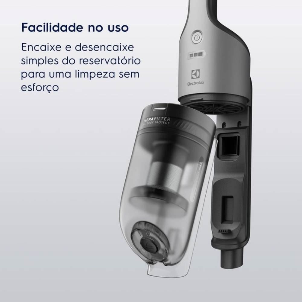 Aspirador De Pó Vertical Electrolux Sem Fio 2 Em 1 Erg018 - Bivolt