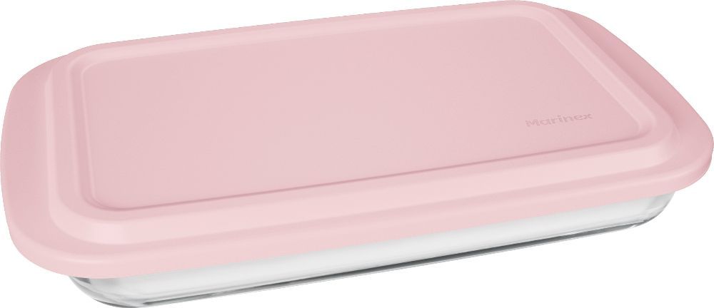Assadeira Retangular Com Tampa 1,6 Litros Marinex - Colors