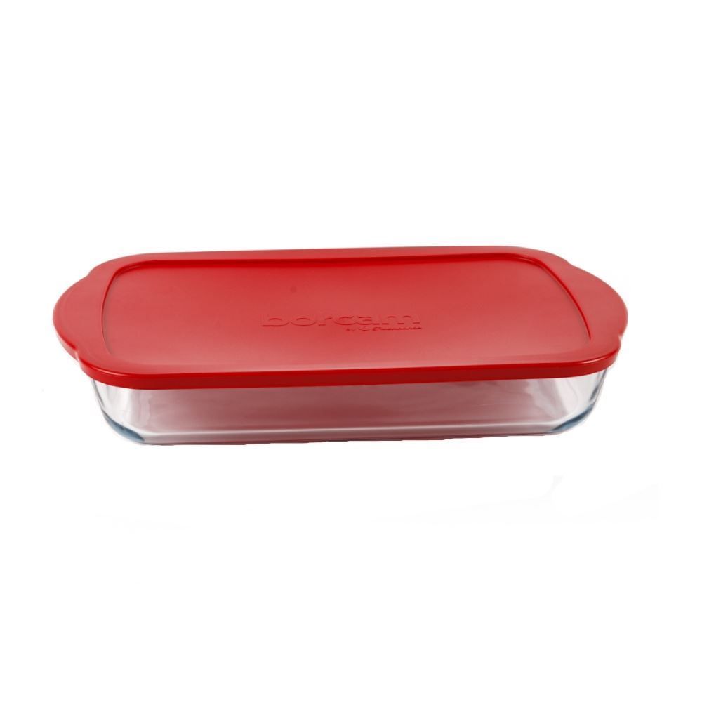 Assadeira Retangular Com Tampa Havan Casa 3,85Ml - Vidro Transparente