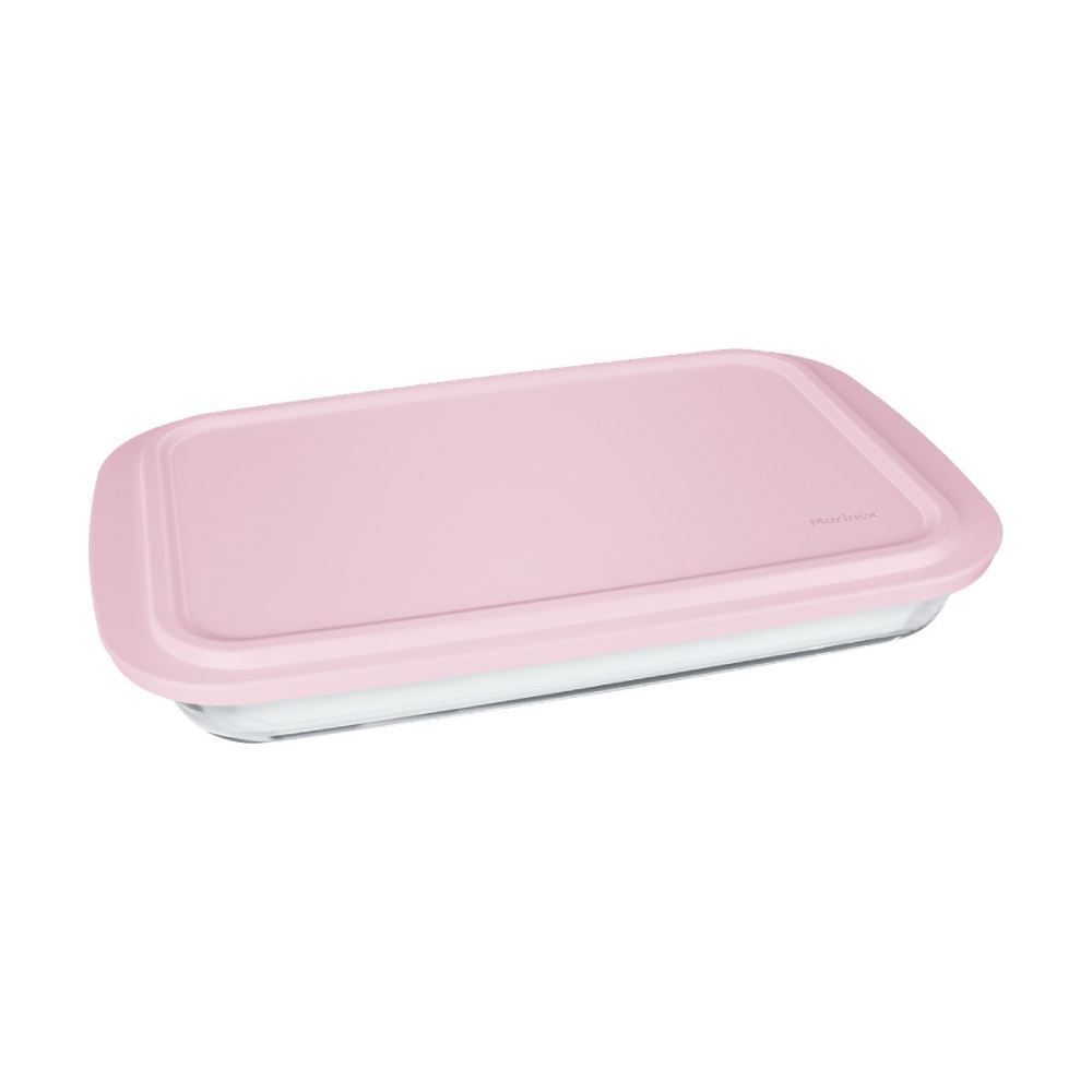 Assadeira Retangular Com Tampa Nadir 2,9 Litros - Rosa