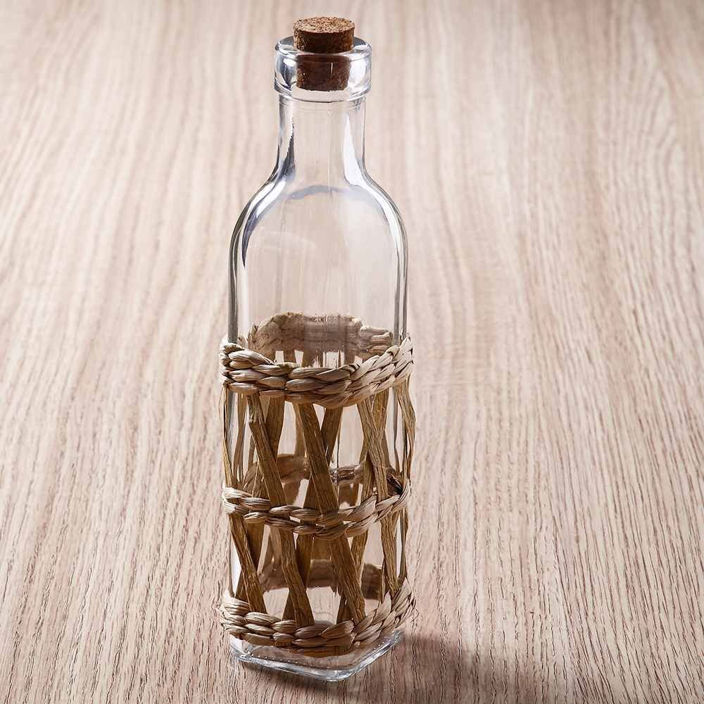 Azeiteiro De Vidro Com Fibra Natural De Bambu Wolff - 300ml