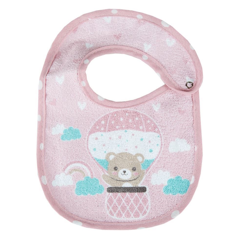 Babador Estampado Com Forro Havan Baby - Ursinha Rosa