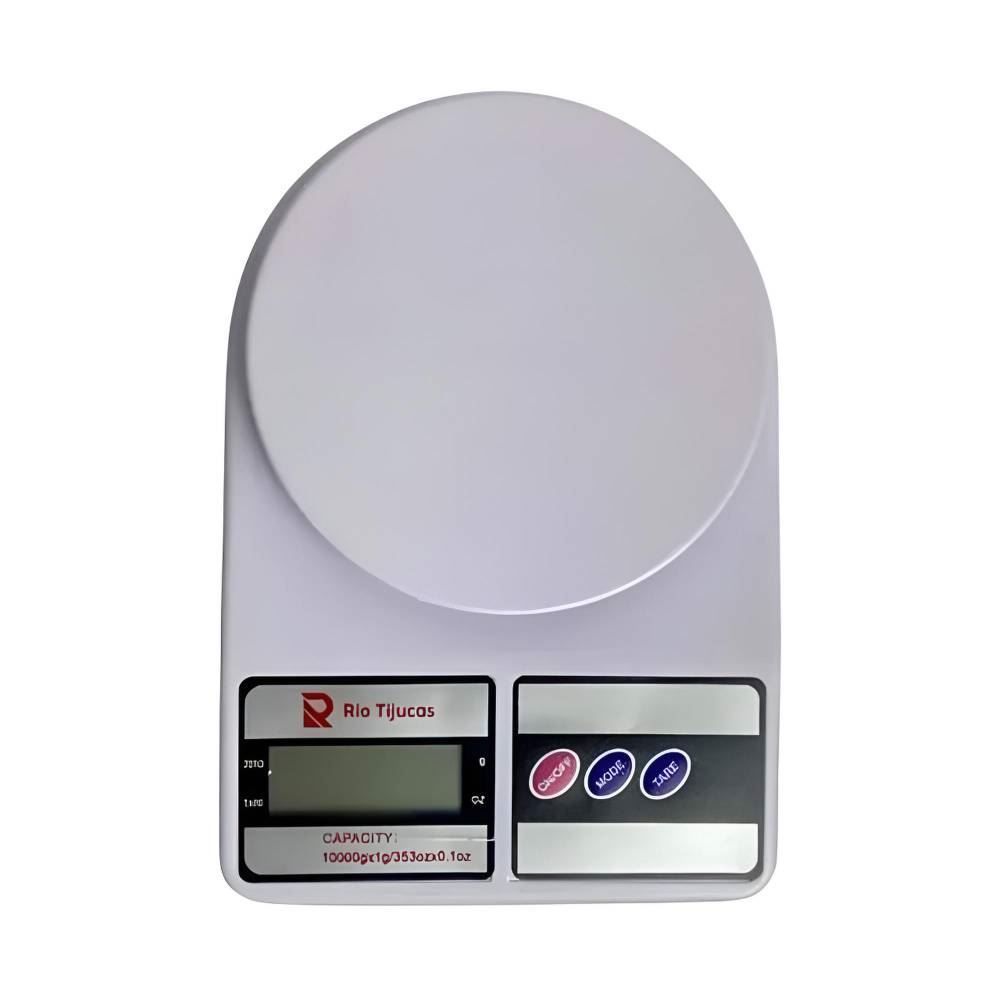 Balança De Cozinha Digital Suporta Até 10Kg Rio Tijucas - Branca