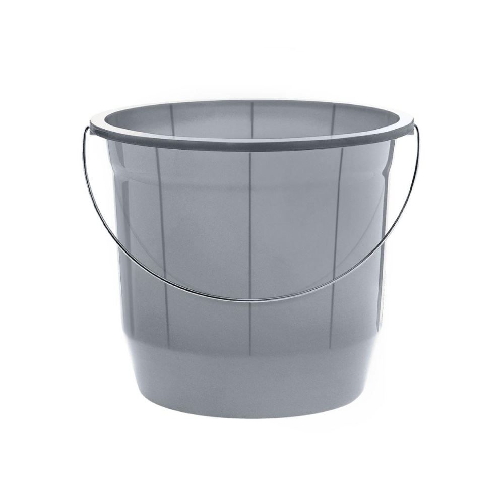 Balde De Plástico Cinza Arqplast 8L - CINZA