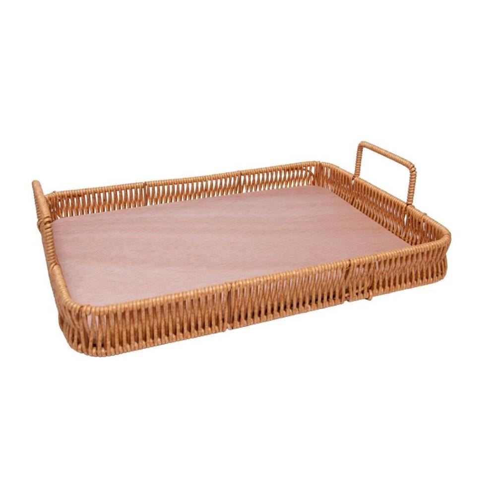 Bandeja Retangular Com Alça Kali 30Cm -  Lyor