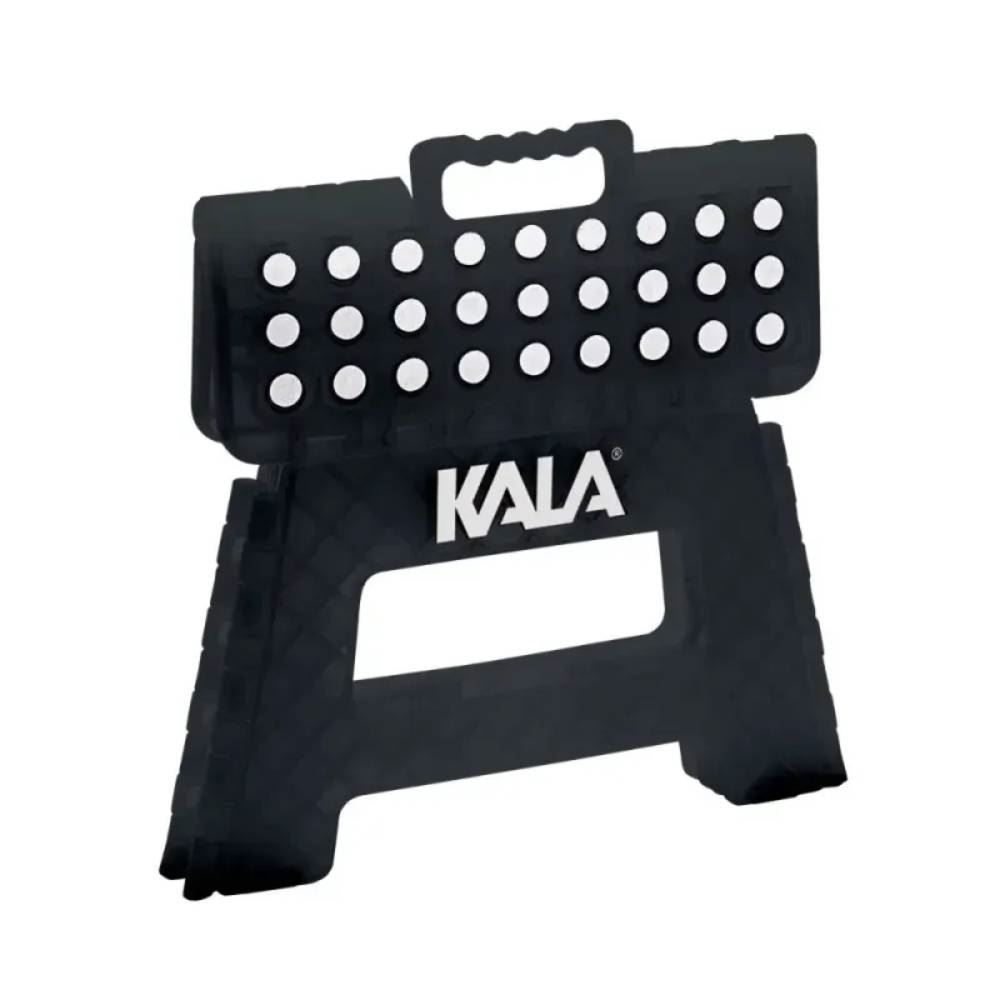 Banqueta De Plástico Kala 22Cm Dobrável - Preto