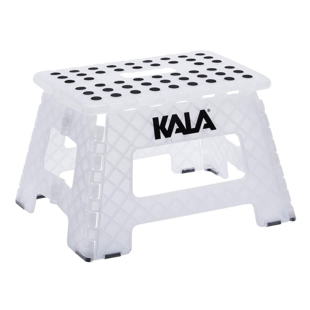 Banqueta De Plástico Kala Dobrável 22Cm - Transparente
