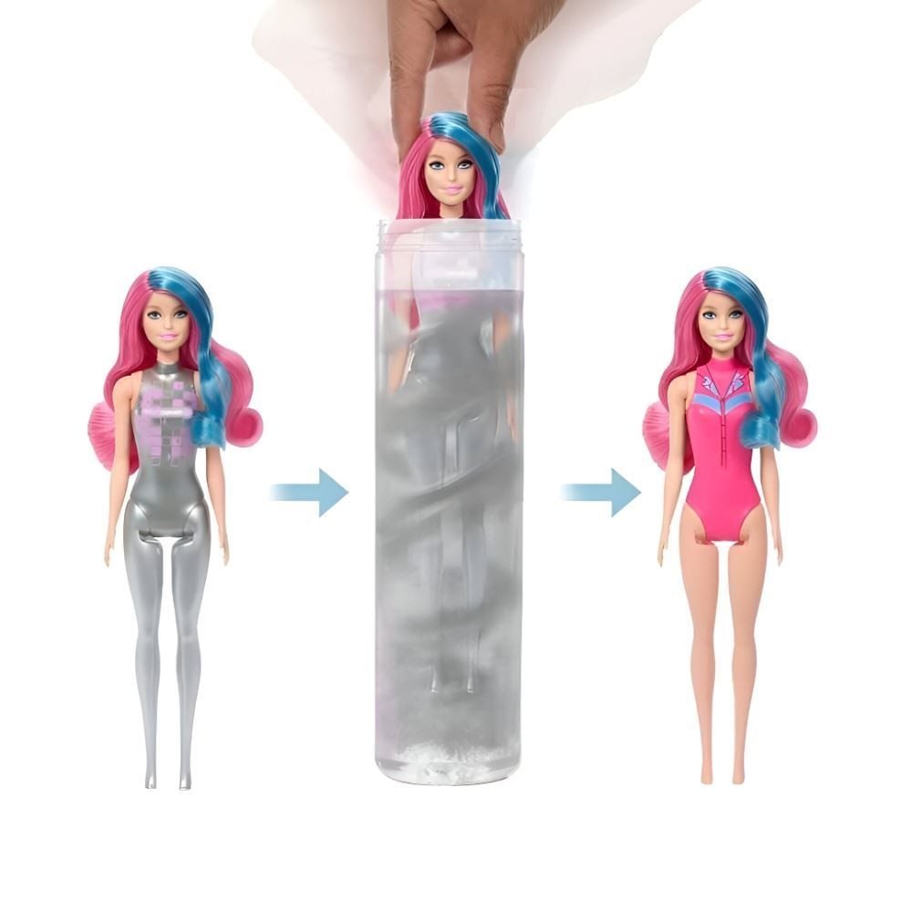 Boneca Barbie Moda Disco Color Reveal Mattel - Sortido