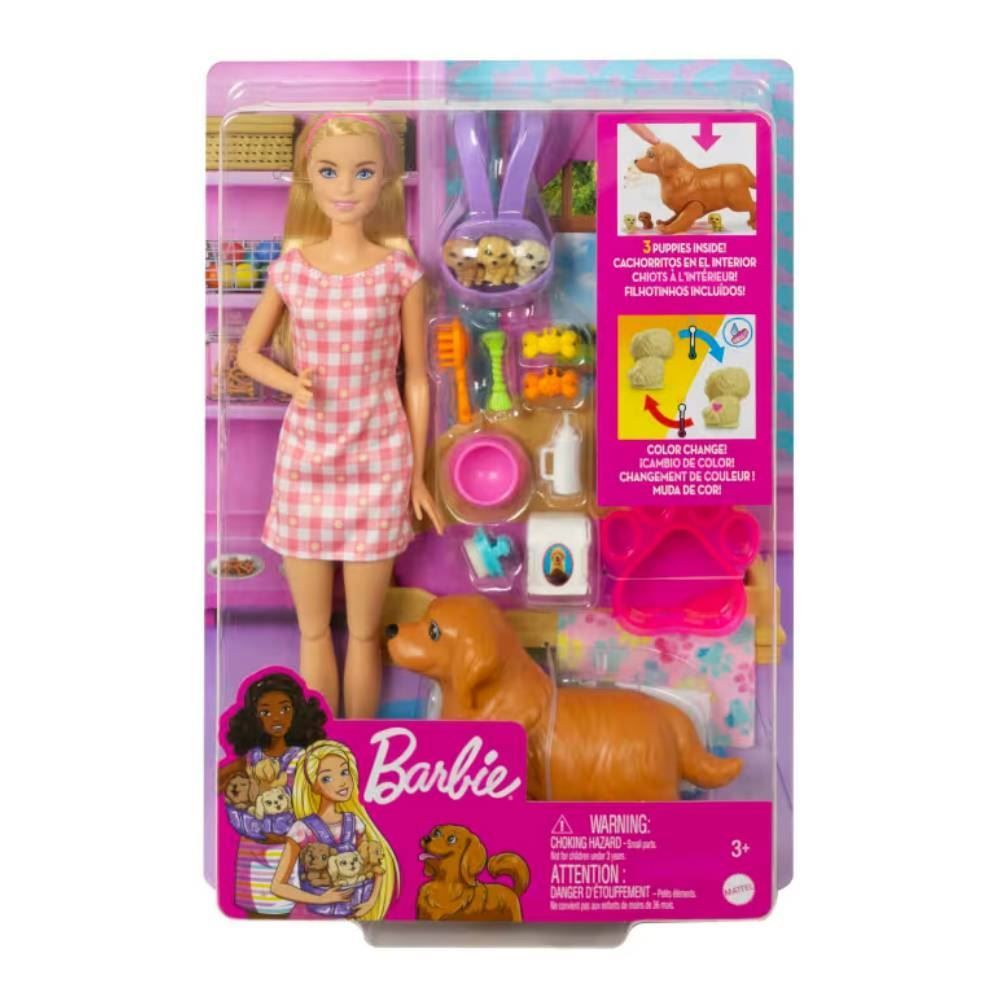 Barbie Cachorrinhos Recém Nascidos Mattel - HCK75