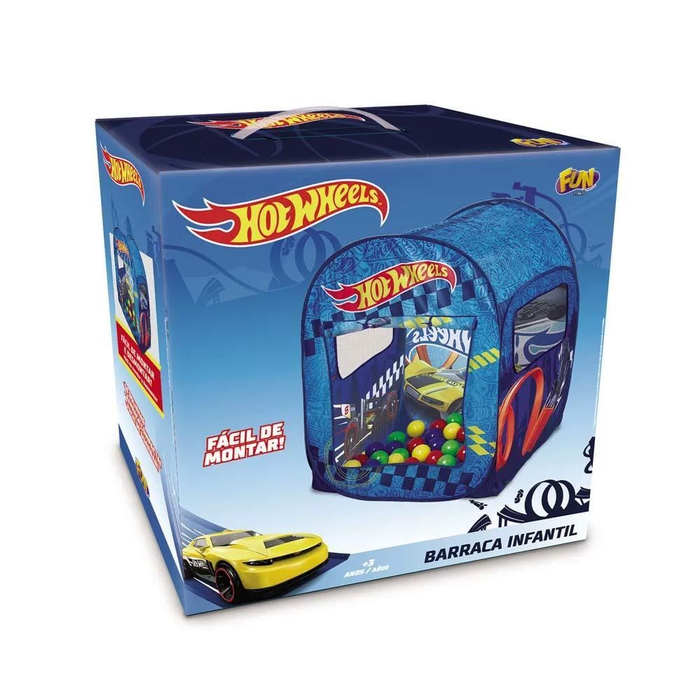 Barraca Hot Wheels com 50 Bolinhas Fun - 7786-0 - Azul