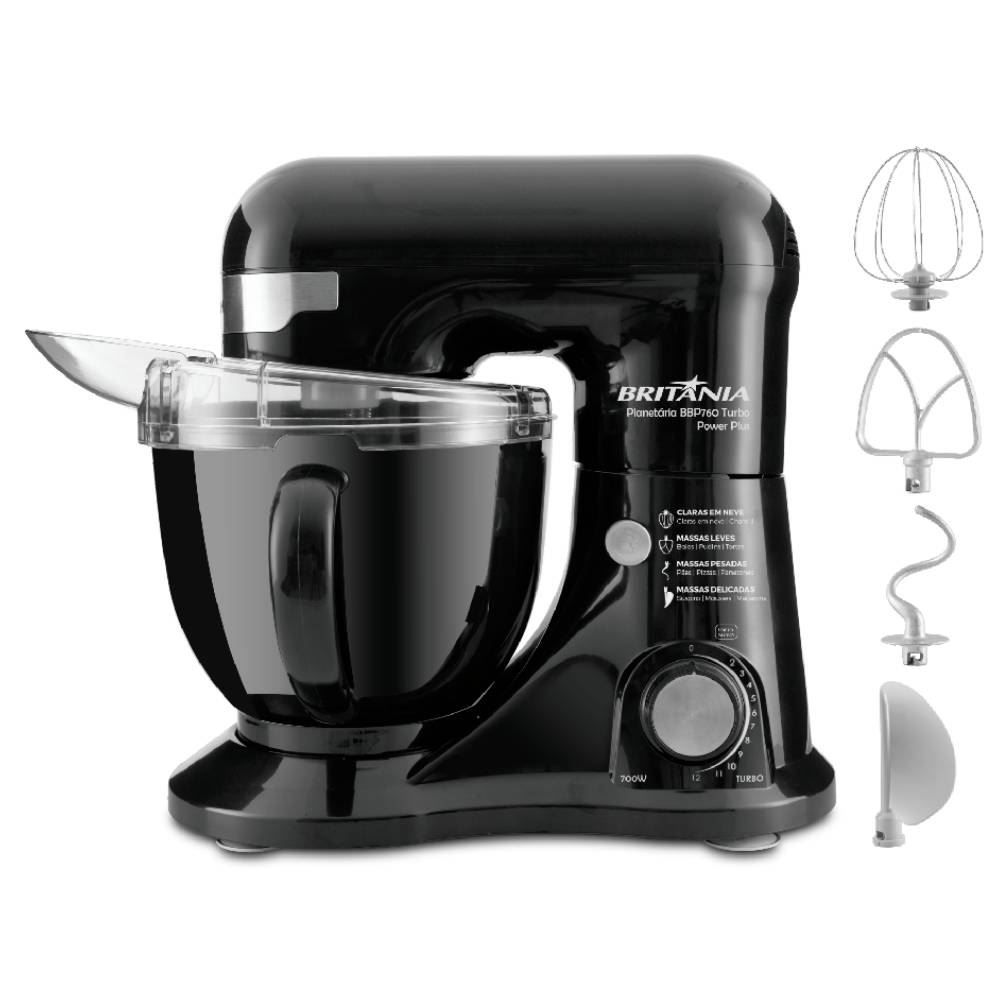 Batedeira Planetária Britânia Power Plus Turbo BBP760P