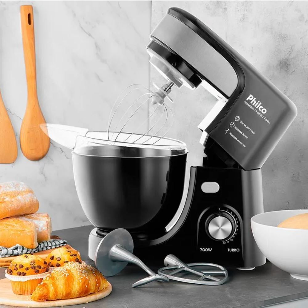 Batedeira Planetária Philco Preta PHP500