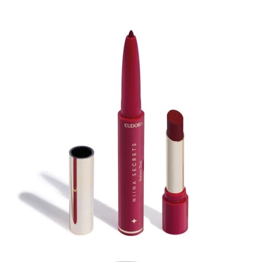 Batom Duo Perfect Match Vermelho Niina Secrets - Eudora