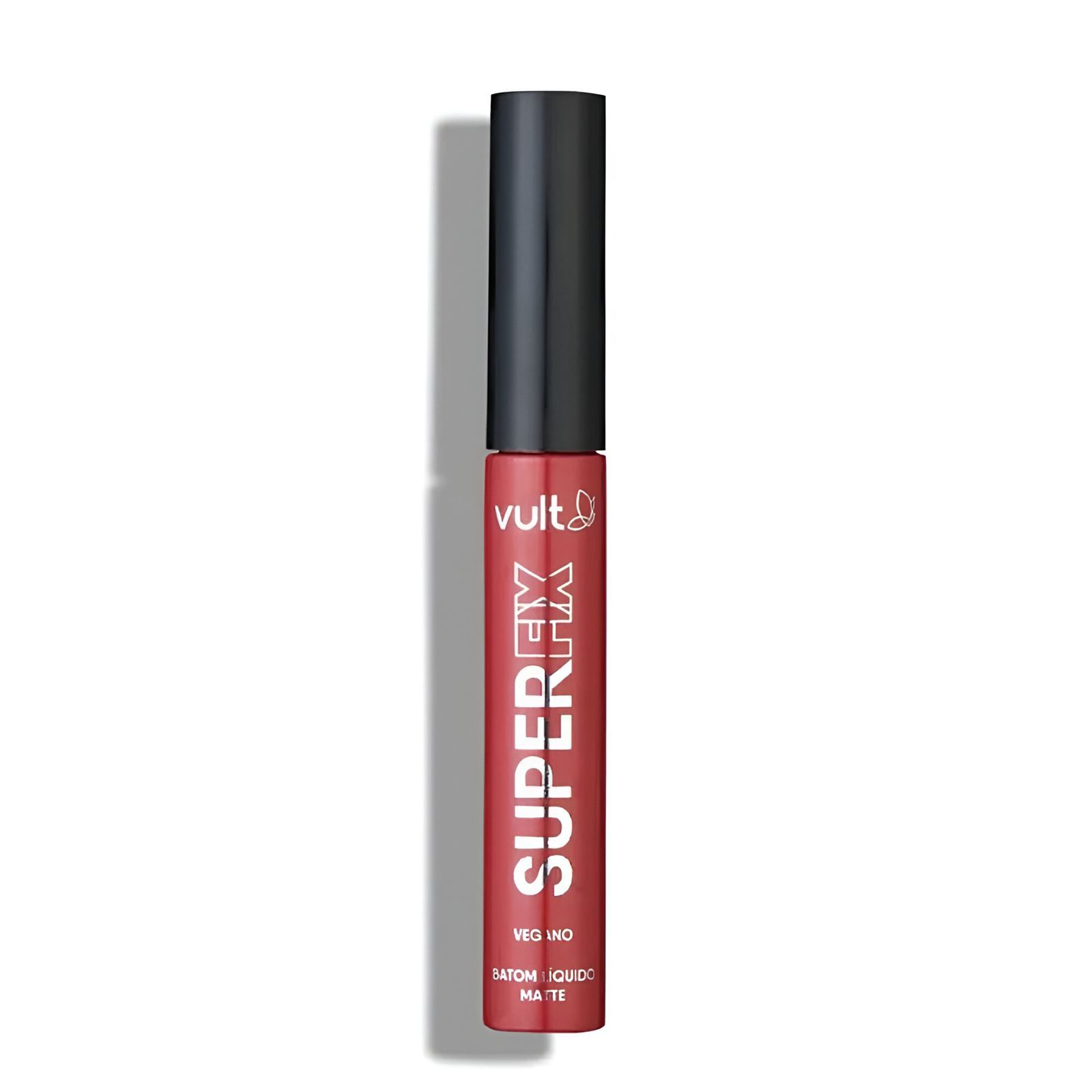 Batom Líquido Matte Vermelho Profundo Super Fix Vult - 5ml